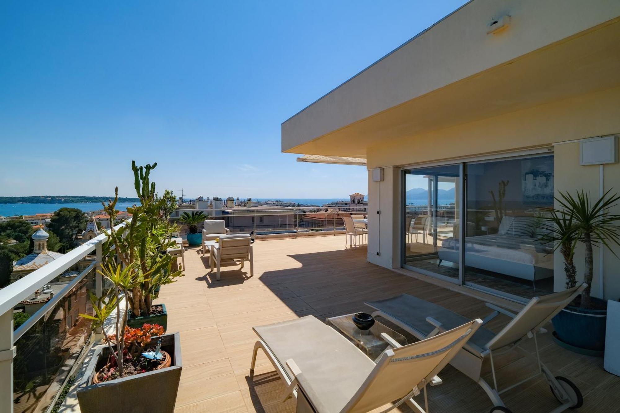 Villa Sur Le Toit - Vue Mer Exceptionnelle Cannes Exterior foto